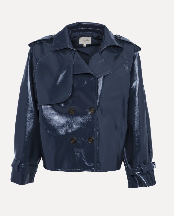 trenchcoat Adriaan - blauw